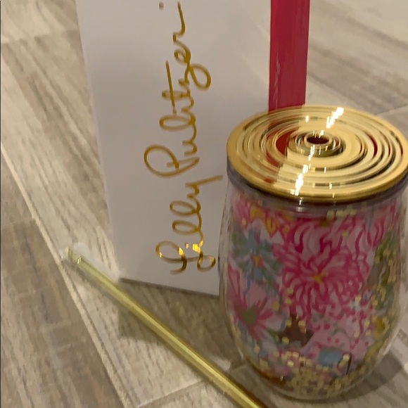 Lilly Pulitzer Other - Lilly Pulitzer Glitter Tumbler